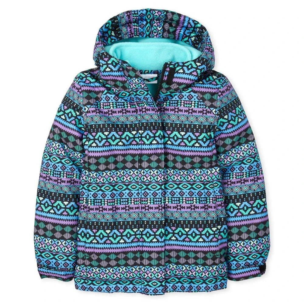 The Children's‎ Place Girls Long Sleeve Printed 3 In 1 Jacket Size 10/12